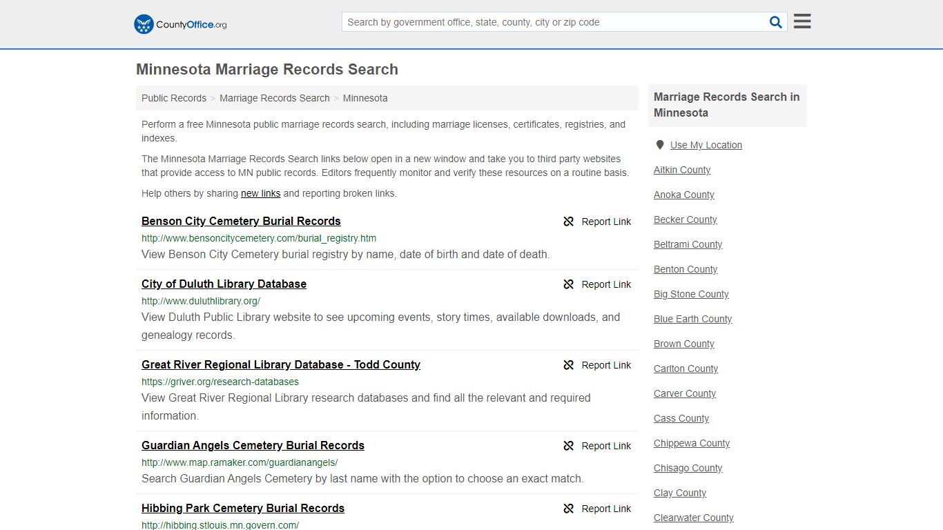 Marriage Records Search - Minnesota (Marriage Licenses ...